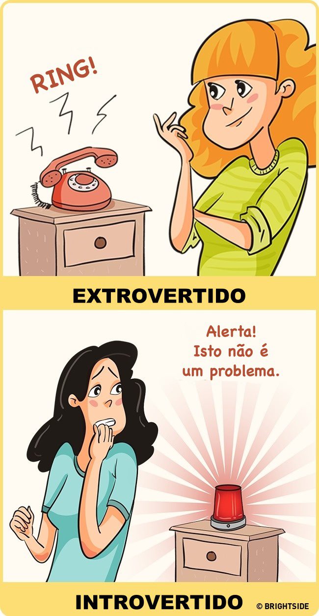 introvertidos e extrovertidos