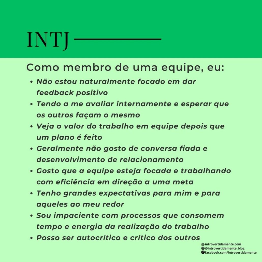 INTJ do MBTI