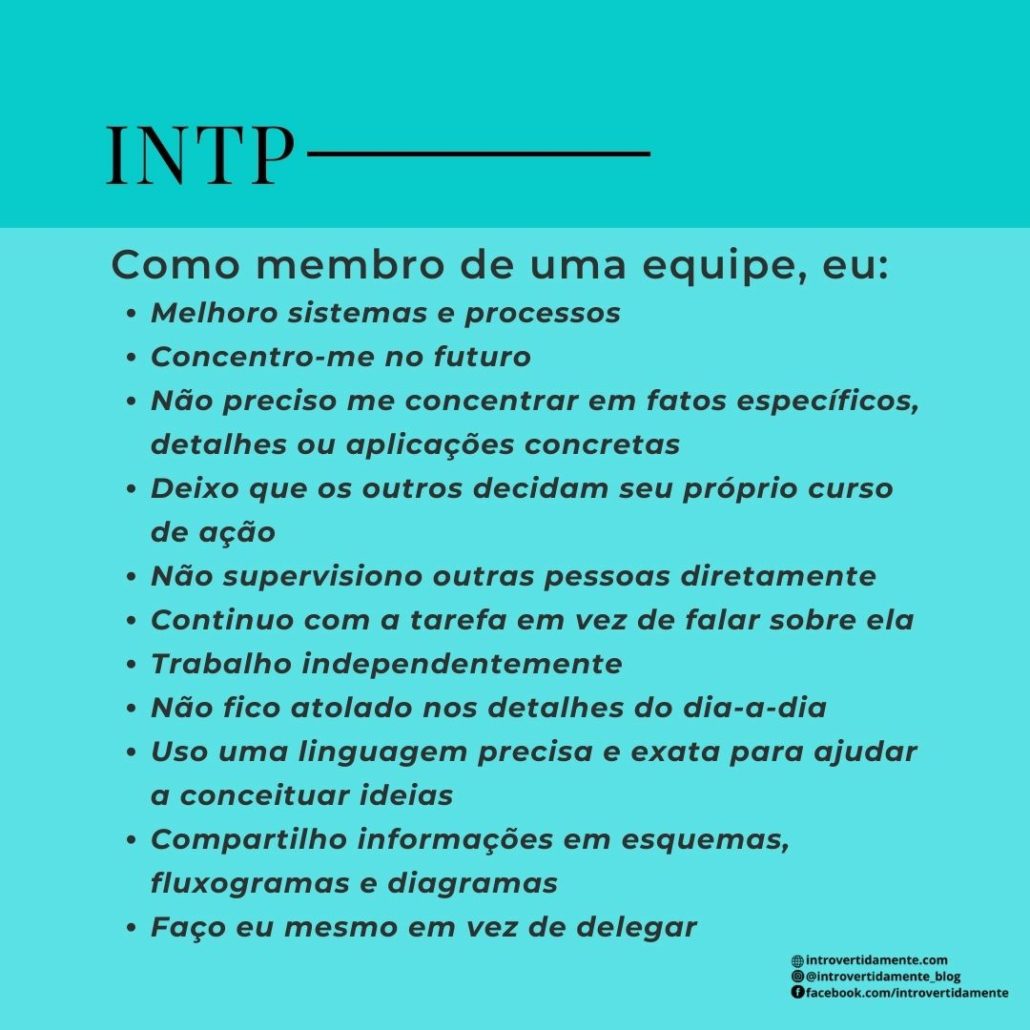 INTP do MBTI